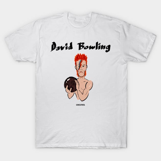 David bowling T-Shirt by Micupinta